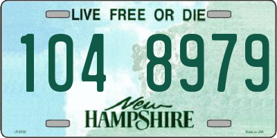 NH license plate 1048979