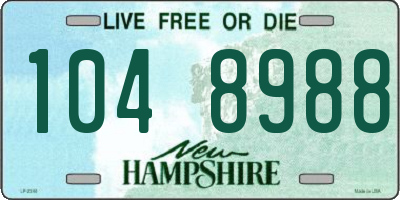 NH license plate 1048988