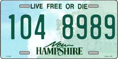 NH license plate 1048989