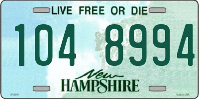 NH license plate 1048994