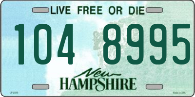 NH license plate 1048995