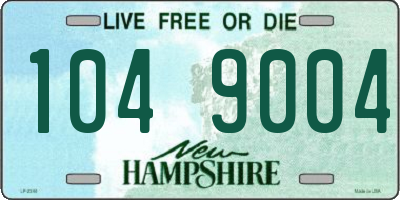 NH license plate 1049004