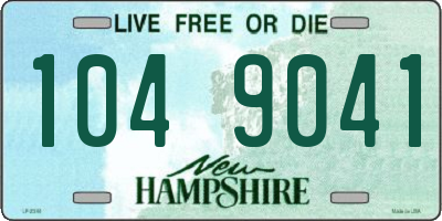 NH license plate 1049041
