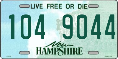 NH license plate 1049044