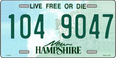 NH license plate 1049047