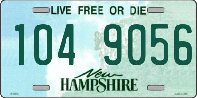 NH license plate 1049056