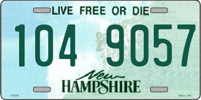 NH license plate 1049057