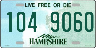 NH license plate 1049060