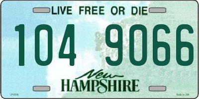 NH license plate 1049066