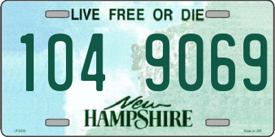 NH license plate 1049069