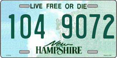 NH license plate 1049072