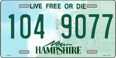 NH license plate 1049077