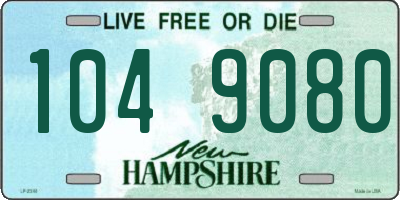 NH license plate 1049080