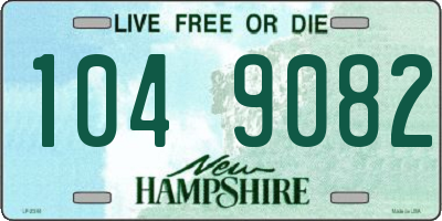 NH license plate 1049082