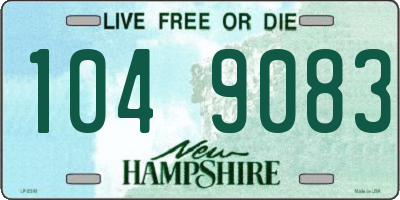 NH license plate 1049083