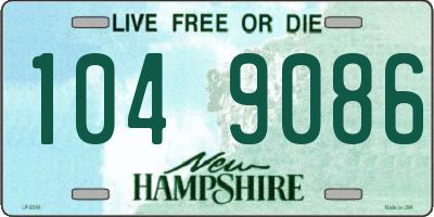 NH license plate 1049086