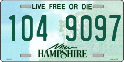 NH license plate 1049097