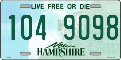 NH license plate 1049098