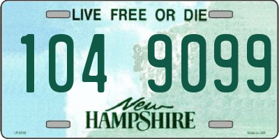 NH license plate 1049099