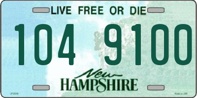 NH license plate 1049100
