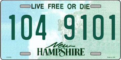 NH license plate 1049101