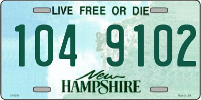 NH license plate 1049102