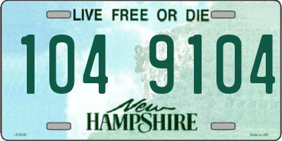 NH license plate 1049104