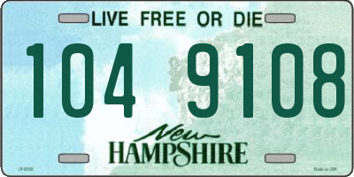 NH license plate 1049108