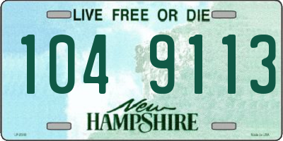 NH license plate 1049113