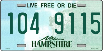 NH license plate 1049115