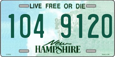 NH license plate 1049120