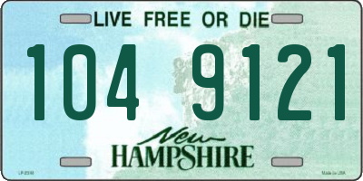 NH license plate 1049121