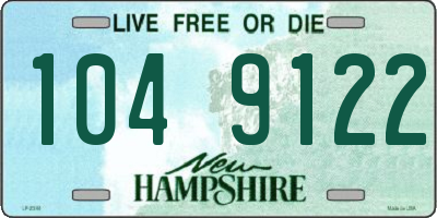 NH license plate 1049122