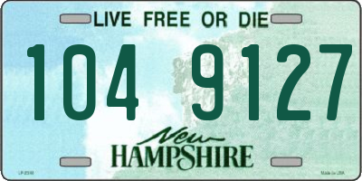 NH license plate 1049127