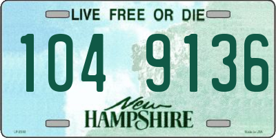 NH license plate 1049136