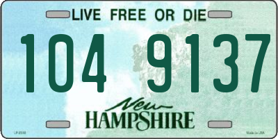 NH license plate 1049137