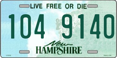 NH license plate 1049140