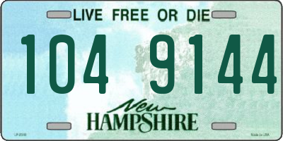 NH license plate 1049144