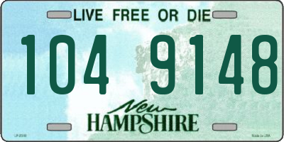 NH license plate 1049148
