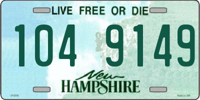 NH license plate 1049149