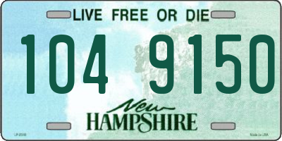 NH license plate 1049150