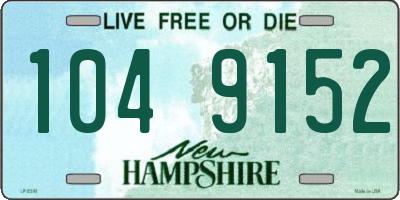 NH license plate 1049152