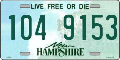 NH license plate 1049153