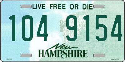 NH license plate 1049154
