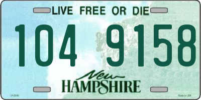 NH license plate 1049158