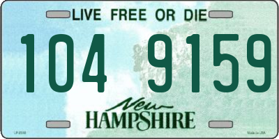 NH license plate 1049159