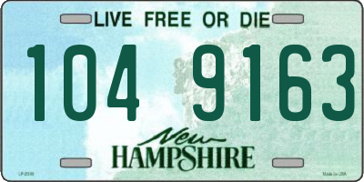NH license plate 1049163