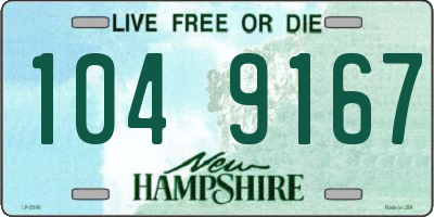 NH license plate 1049167