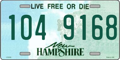 NH license plate 1049168