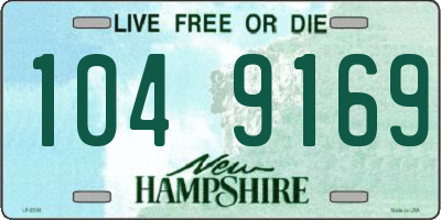 NH license plate 1049169